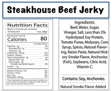 steakhouse beef jerky bags