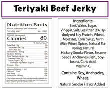 teriyaki beef jerky bags