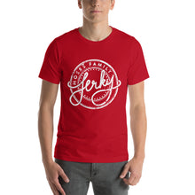 red beef jerky shirt logo front